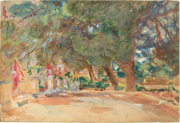 A War Memorial, 1918 (akvarel og gouache over grafit på vævet papir monteret om bord)